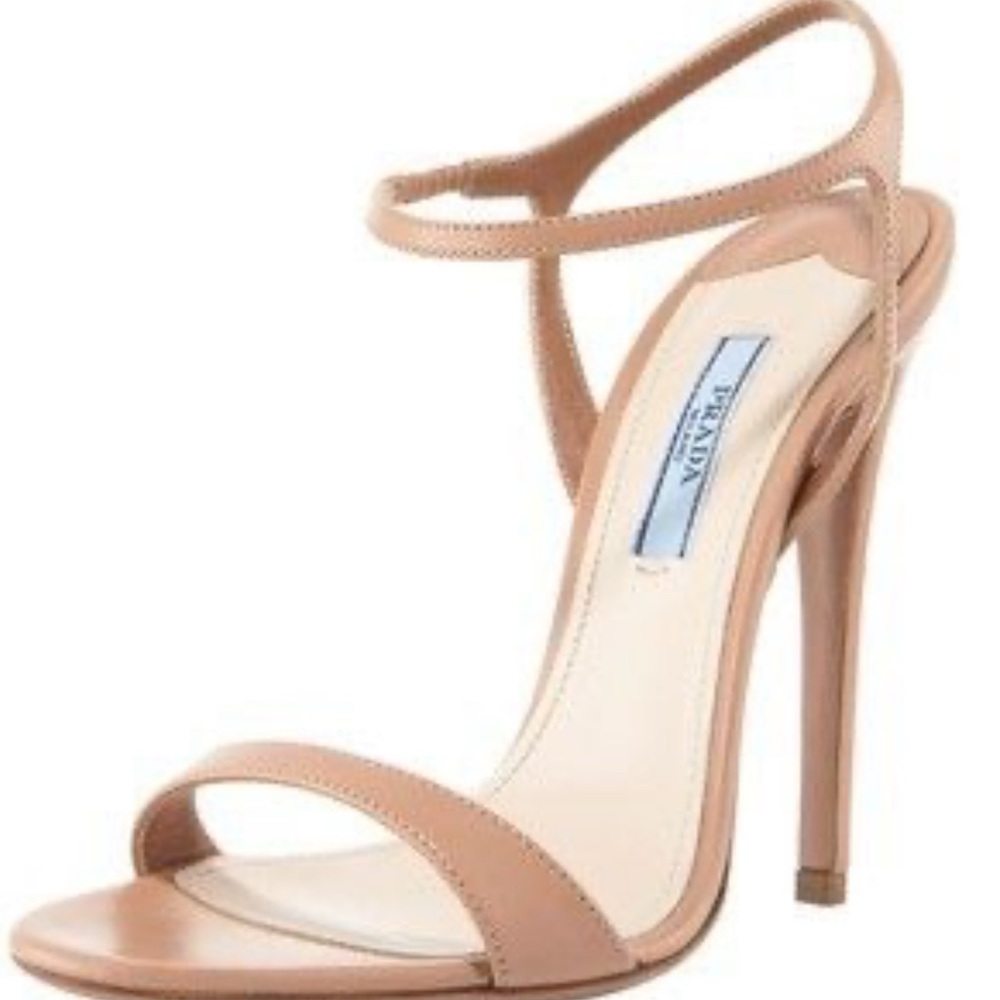 Prada ankle strap sandal heels Nude - Picture 10 of 11